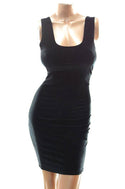 Black Velvet Tank Dress - 1