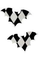 Black & White Bat Pasties - Coquetry Clothing