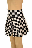 Black & White Check Kids Skirt or Skort - Coquetry Clothing