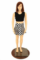 Black & White Check Kids Skirt or Skort - Coquetry Clothing