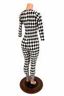 Black & White Diamond Catsuit - 3