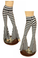 Black & White High Waist Solar Flares - Coquetry Clothing