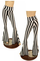 Black & White High Waist Solar Flares - Coquetry Clothing