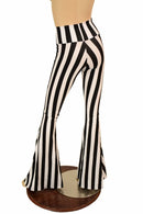 Black & White High Waist Solar Flares - Coquetry Clothing