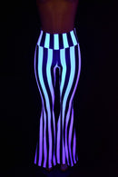 Black & White High Waist Solar Flares - Coquetry Clothing