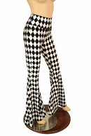Black & White High Waist Solar Flares - Coquetry Clothing