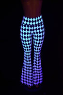 Black & White High Waist Solar Flares - Coquetry Clothing