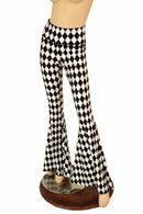 Black & White High Waist Solar Flares - Coquetry Clothing
