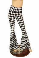 Black & White High Waist Solar Flares - Coquetry Clothing