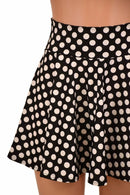 Black & White Polka Dot Skirt - Coquetry Clothing
