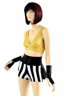 Black & White Stripe and Gold Pirate Set - Coquetry Clothing