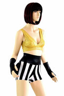 Black & White Stripe and Gold Pirate Set - Coquetry Clothing