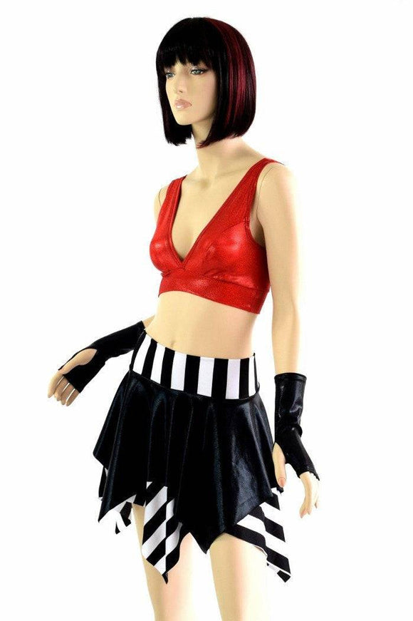Black & White Stripe and Red Pirate Set - Coquetry Clothing