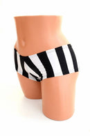 Black & White Stripe Booty Shorts - Coquetry Clothing