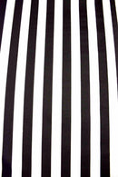 Black & White Stripe Ruffle Rump Shorts - Coquetry Clothing