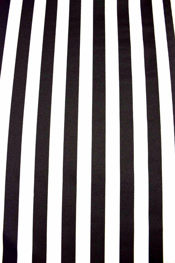 Black & White Stripe Ruffle Rump Shorts - Coquetry Clothing