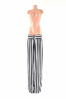 Black & White Stripe Stilt Covers - Coquetry Clothing
