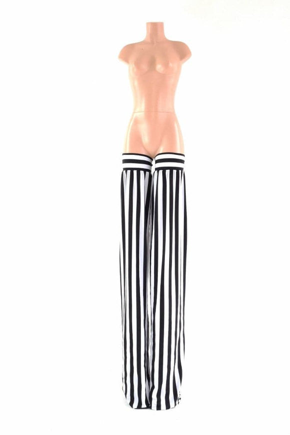 Black & White Stripe Stilt Covers - Coquetry Clothing