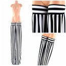 Black & White Stripe Stilt Covers - Coquetry Clothing