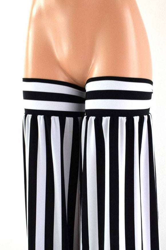 Black & White Stripe Stilt Covers - Coquetry Clothing