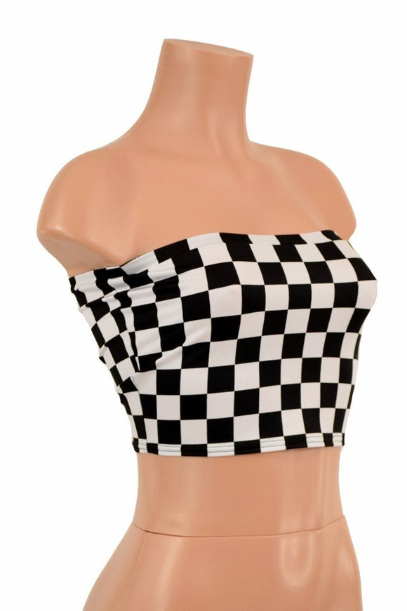 Black & White Tube Top - Coquetry Clothing
