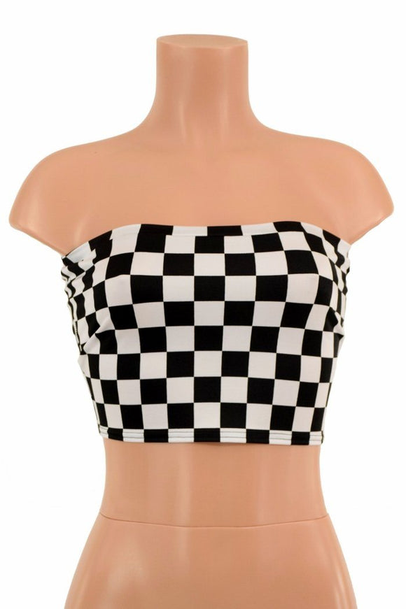 Black & White Tube Top - Coquetry Clothing