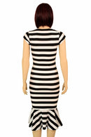 Black & White Wiggle Dress - Coquetry Clothing