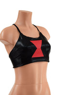 Black Widow Criss Cross Back Halter Top - Coquetry Clothing