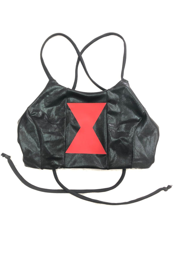 Black Widow Criss Cross Back Halter Top - Coquetry Clothing