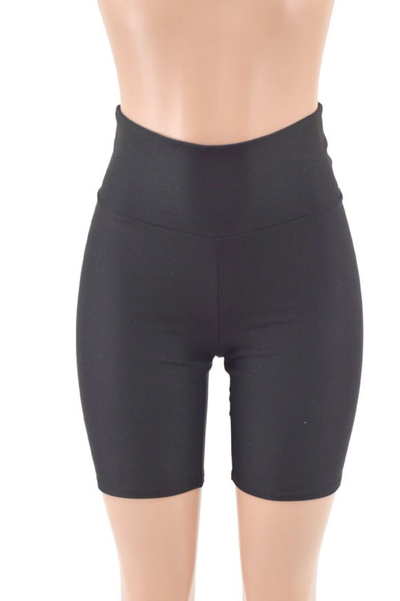 Black Zen Bike Shorts READY to SHIP - Coquetry Clothing