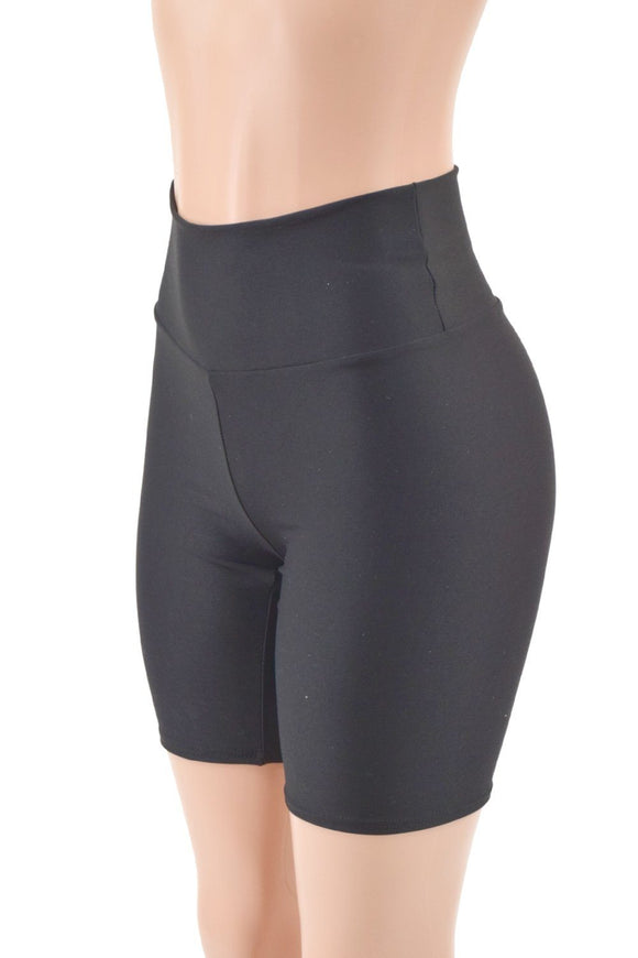 Black Zen Bike Shorts READY to SHIP - Coquetry Clothing
