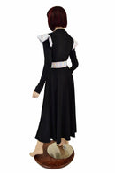 Black Zen & Flashbulb Melissa Gown with Chimera Sleeves - Coquetry Clothing