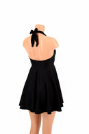 Black Zen Halter Skater Dress - Coquetry Clothing