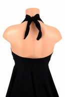 Black Zen Halter Skater Dress - Coquetry Clothing
