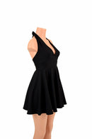 Black Zen Halter Skater Dress - Coquetry Clothing