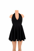 Black Zen Halter Skater Dress - Coquetry Clothing