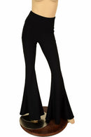 Black Zen High Waist Solar Flares - Coquetry Clothing