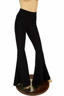 Black Zen High Waist Solar Flares - Coquetry Clothing