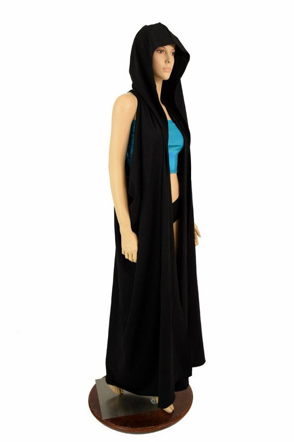 Black Zen Hooded Racerback Duster - Coquetry Clothing
