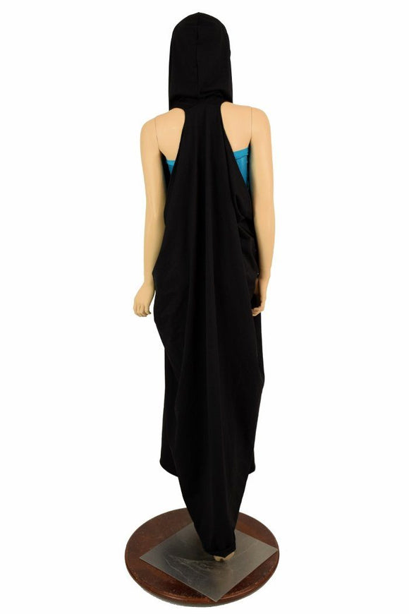 Black Zen Hooded Racerback Duster - Coquetry Clothing