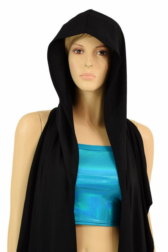 Black Zen Hooded Racerback Duster - Coquetry Clothing