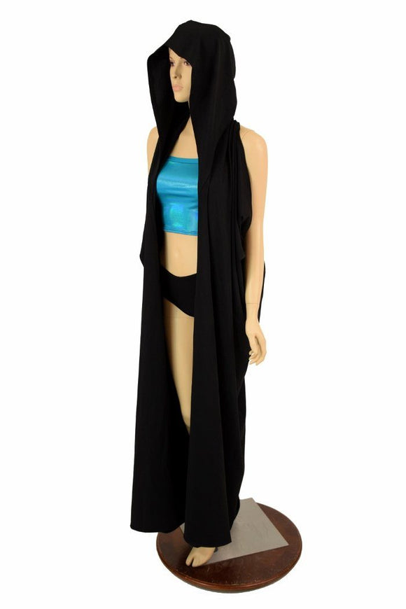 Black Zen Hooded Racerback Duster - Coquetry Clothing