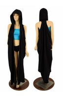 Black Zen Hooded Racerback Duster - Coquetry Clothing