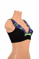 Black Zen & Neon Melt Starlette Bralette - Coquetry Clothing