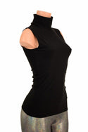 Black Zen Turtle Neck Top - 1