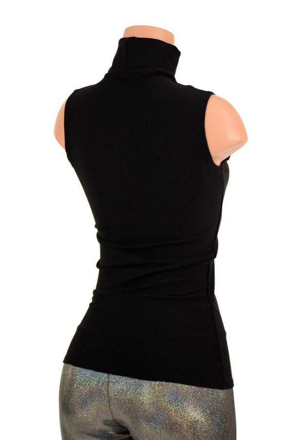 Black Zen Turtle Neck Top - 3
