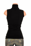 Black Zen Turtle Neck Top - 4