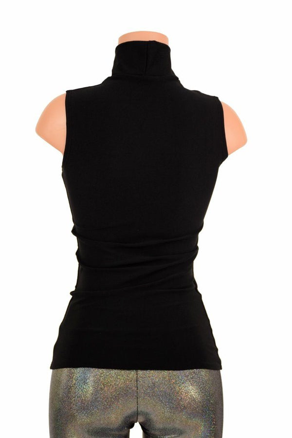 Black Zen Turtle Neck Top - 4