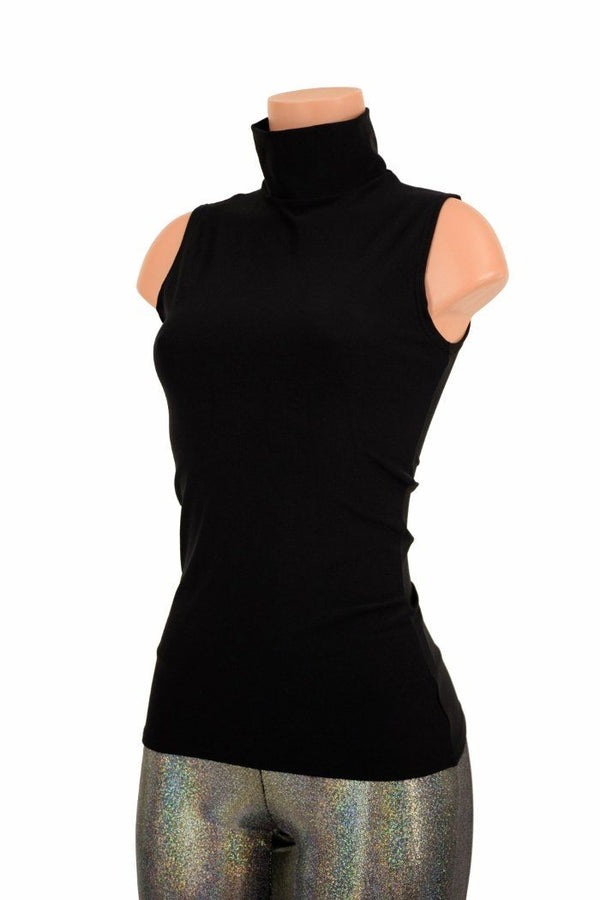 Black Zen Turtle Neck Top - 5