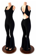 Black Zen Twist Back Catsuit - Coquetry Clothing